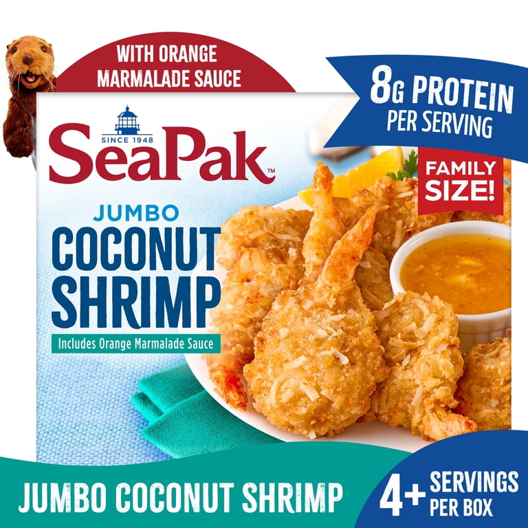 SeaPak Jumbo Coconut Shrimp with Orange Marmalade Sauce 16 oz