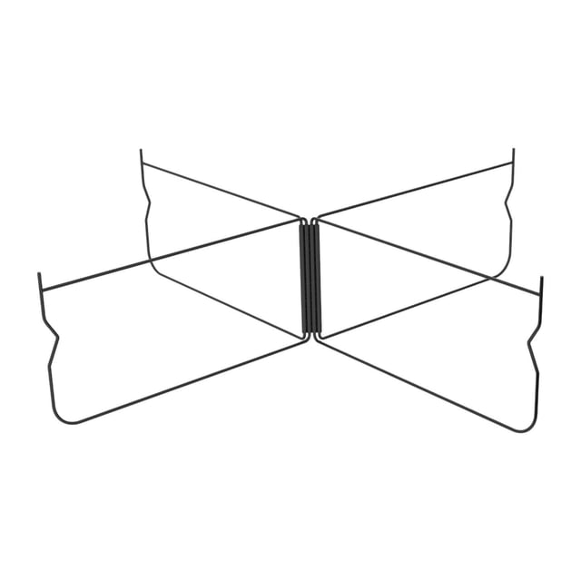Almencla Support Pliable Support de Valise Robuste pour Barbecue Maison Pique-Nique Noir Incurvé