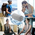 thumbnail image 4 of 4 Pack Cooling Towels for Necks Sports Cooling Towel Soft Breathable Microfiber Cooling Neck Towels for Hot Weather Running, Gym, Workout, Camping, 40"x12", 4 of 7