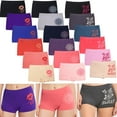 6Pack Seamless Boyshort Underwear for Women, One Size by All Top