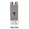 thumbnail image 2 of CRL Z612BN Brushed Nickel Z-Series Square Type Radius Base Zinc Clamp for 1/2" Glass, 2 of 7