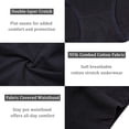 thumbnail image 7 of SOMER Women’s 4 Pack Underwear High Waisted Full Coverage Breathable Briefs Soft High Rise Ladies Panties Black XL, 7 of 7