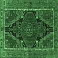 thumbnail image 1 of Ahgly Company Indoor Square Persian Emerald Green Traditional Area Rugs, 5' Square, 1 of 4
