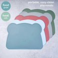 thumbnail image 2 of Ensemble de Table pour Enfants, Portable, Silicone de Qualité Alimentaire, Bleu Poussiéreux, 2 of 5