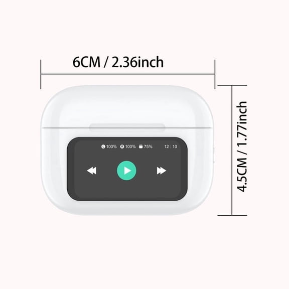 2026 New Wireless In-Ear Sports Earbuds, Large LED Digital Display & Touch Control, Lossless HD Sound, Lightweight Portable for Running