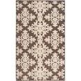 thumbnail image 5 of SAFAVIEH Cottage Damjan Geometric Floral Indoor/Outdoor Area Rug Brown/Cream, 4' x 6', 5 of 6