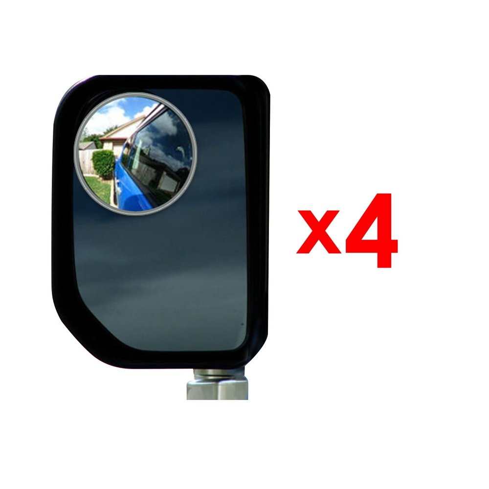 4 Pack 3" Blind Spot Mirrors For Trucks, SUV's, Trailers, Larger