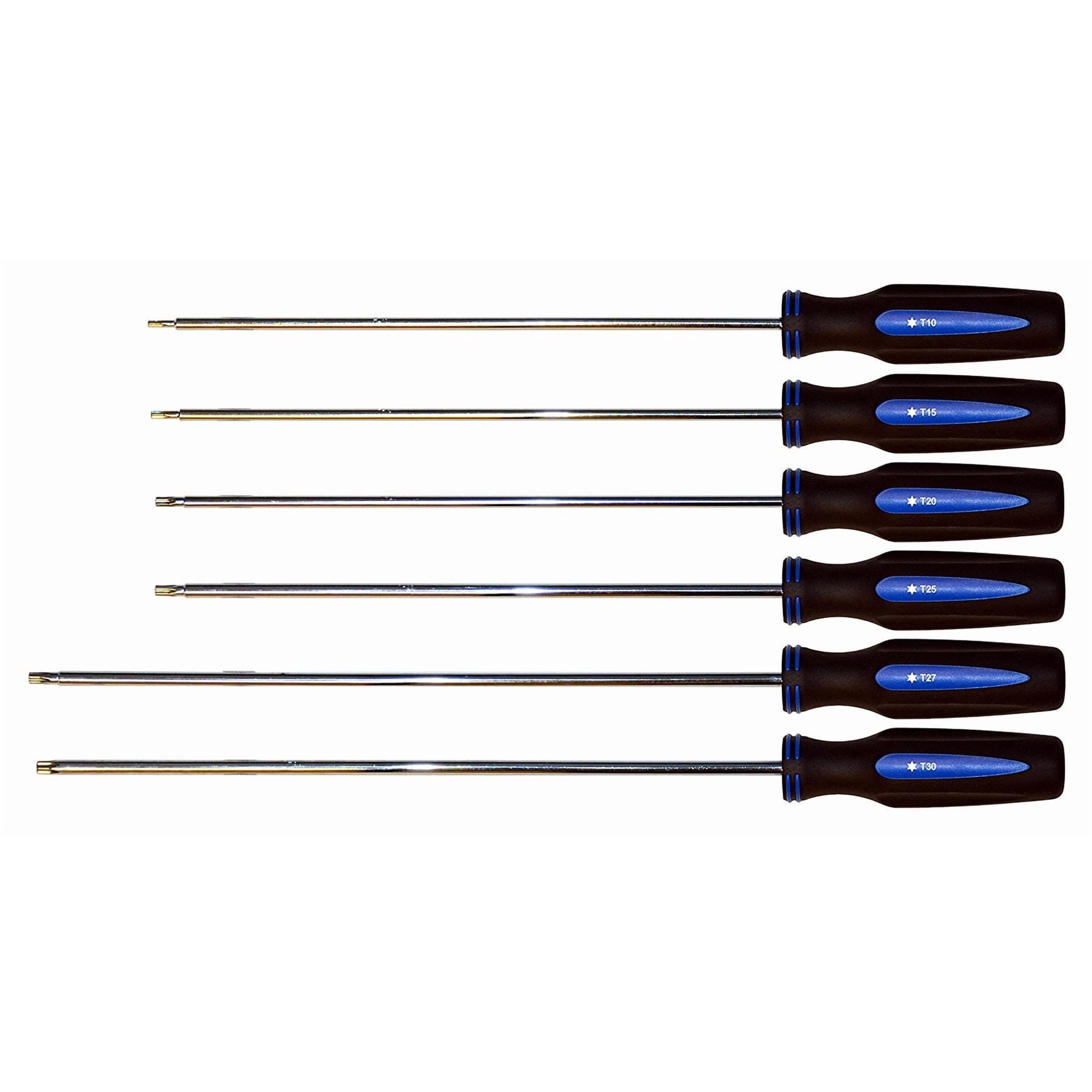 Cal-Van Tools 917 Extra Long Torx Screwdriver Set Tamperproof 6pc CAL-917