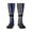 1 Black, variant on Women's Knee High Socks Retro Thin Blue Line Flag Thermal Soft Knee Long Socks