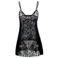thumbnail image 3 of Liquidation 2025 Lingerie Femmes Nœud Papillon Style Liquidation Sortie Tenue de Boîte de Nuit Robe Nuisette Liquidation sous-Vêtements, 3 of 5