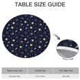 thumbnail image 6 of Dark Blue Moon Pattern Round Fitted Tablecloth with Elastic Edge,Dining Table Cover Waterproof,Outdoor Round Tablecloth for Camping,Dining,Indoor and Outdoor, 6 of 7