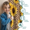 thumbnail image 3 of Blackout Kids Curtains,Beige Leopard Sunflower Pattern Childrens Insulated Curtains Set Of 2,Bedroom Essentials,Toddler Room Decor 42"x54", 3 of 5