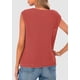 thumbnail image 2 of Chaleco tipo suéter PRETTYGARDEN para mujer, verano, sin mangas, rojo, XL, 2 of 9