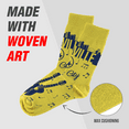 thumbnail image 6 of Sillies Sock Nashville Yellow Tunes Socks - Funny Novelty Unisex Sock Set, Woven Art, Fun Unique Patterns And Designs, 6 of 9