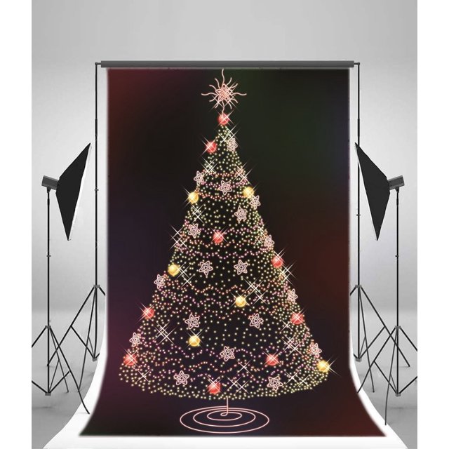 ABPHQTO 150x220cm Fondos de Navidad para fotografía Feliz Navidad Árboles de Navidad Fondo de fotografía Accesorios de estudio