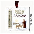 thumbnail image 5 of Christmas Cash Gift Ornament, Transparent Christmas Tree Wallet Ornament, Clear Acrylic Cash Holder for Hanging Holiday Gift, 5 of 5