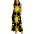thumbnail image 3 of Filipino Sun Long Dress bandage dress Beachwear Dress, 3 of 7