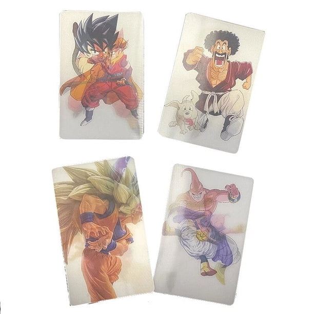 Tarjeta de Dragon Ball, tarjeta ráster de transformación, Son Goku, Vegeta, Tortuga, Hada, tarjeta Flash, se puede cambiar, tarjeta creativa de colección 3D