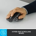 thumbnail image 4 of Logitech MX Master 2S Bluetooth Edition Wireless Mouse - Use on Any Surface Hyper-Fast Scrolling Ergonomic Rechargeable Control Up to 3 Apple Mac and Windows Computers - Graphite, 4 of 5