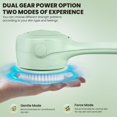 thumbnail image 3 of Electric Body Brush Back Scrubber for Shower, Auto Spinning Exfoliating Massage Bath Brush Rechargeable, Dual Long Handle, Deep Cleansing, Waterproof, Rotating Body Brushes with 4Brush Heads, 3 of 8