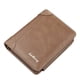thumbnail image 1 of Cartera corta para hombre, con tres pliegues y cremallera, para múltiples tarjetas, tarjetero fino de moda para hombre, 1 of 6