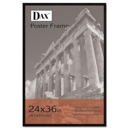 Dax Styrene Front 24"x36" Wooden Frame - 24" X 36" Frame Insert - Wall Mountable - Vertical, Horizontal - Styrene, Wood - Black (286036x)