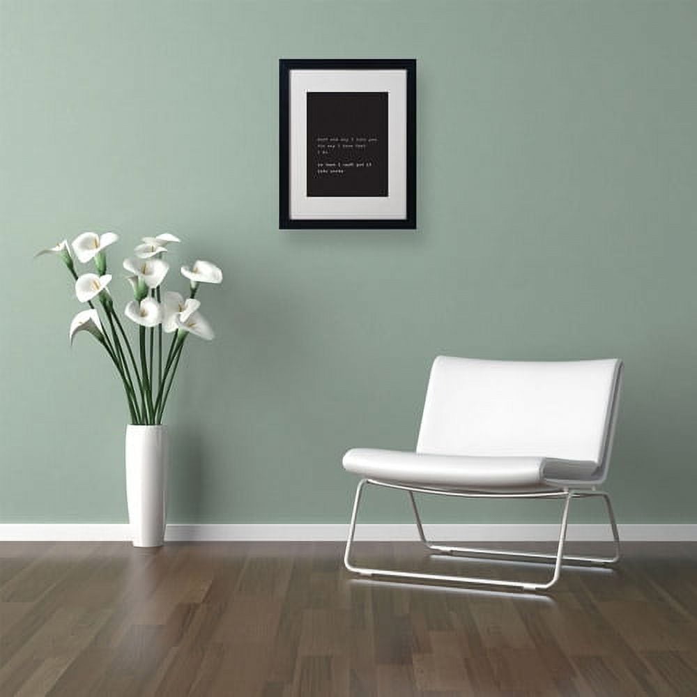 Trademark Fine Art "Why I Love You" Canvas Art by Megan Romo, Black Frame