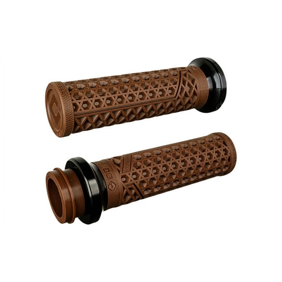 Odi V31VHTWN-B Vans V-Twin TBW Lock-On Grips - Brown