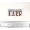 thumbnail image 2 of Life Is Better At The Lake 1 White Framed Print Wall Art, 2 of 3