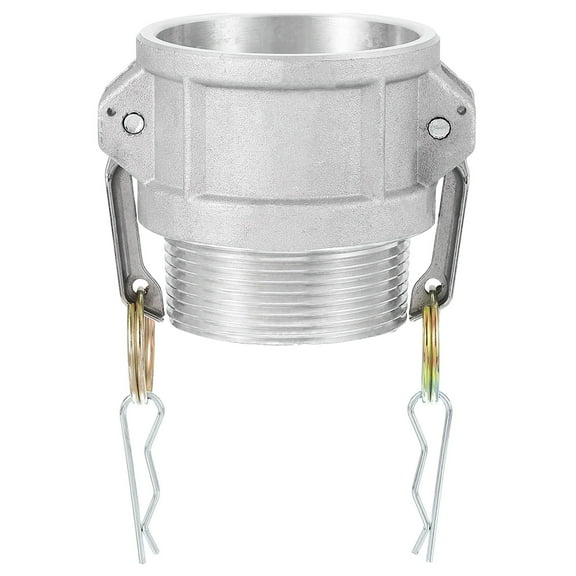 Uxcell 1 Pcs 2.5" Part B Female Adapter x Female Thread Cam Groove Hose Fittings