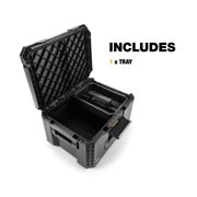 ToughBuilt StackTech Large Tool Box with Auto-Locking Interface and Tray, IP65 Rated