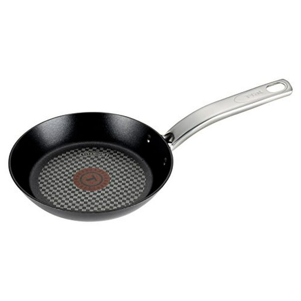T-fal C51702 ProGrade Titanium Nonstick Thermo-Spot Dishwasher Safe PFOA  Free with Induction Base Fry Pan Cookware, 8-Inch, Black