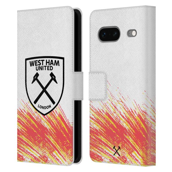 Head Case Designs Officially Licensed West Ham United FC 2022/23 Crest Kit Third Leather Book Wallet Case Cover Compatible with Google Pixel 7