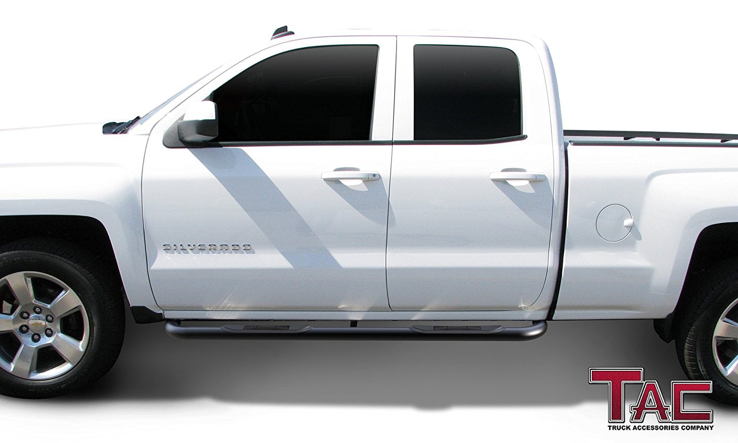 Excl. C//K Classic Body Mount TAC Side Steps Fit Chevy Silverado//GMC Sierra 1999-2018 1500 /& 1999-2019 2500//3500 Regular Cab 3 Black Side Bars Nerf Bars Step Rails Running Boards Off Road 2 Pcs