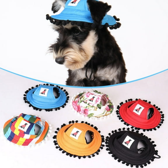 Visland Dog Hat Sun Hat Baseball Cap Trucker Hat Dog Hats for Small Medium Large Dogs UV Outdoor All Season