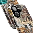 thumbnail image 2 of Western Collage Phone Case, Cowboy Rodeo & Wild West Design iPhone Cover, Unique Artistic Protective Case for iPhone 17 16 15 14 13 12 11 Pro Plus Mini, 2 of 6