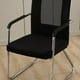 thumbnail image 4 of Funda protectora de terciopelo elástico para asiento de silla de oficina Negro, 4 of 9