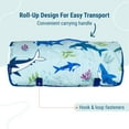 thumbnail image 2 of Wildkin Day2Day Nap Mat for Toddler Boys and Girls, Daycare and Preschool, Roll-up Design (Shark Attack Blue), 2 of 7
