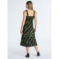 thumbnail image 3 of Scoop Women’s and Women’s Plus Foldover Square Neck Midi Dress, Sizes XS-4X, 3 of 5