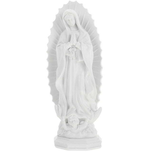 Figurine Vierge Marie Statue en Résine Style Religieux Catholique