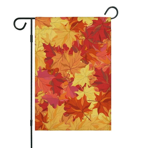 Fall Garden Flag - Double Sided 12x18 Inch, Autumn Seasonal Outdoor Decor for Yard, Lawn, House - Family,Friends,Thanksgiving,Anniversary.