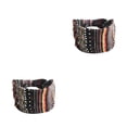 thumbnail image 4 of Qarigey Diademas Diademas florales bohemias Bandana elástica de ala ancha Ejercicio Niñas Jogging Tenis Correr Yoga Tipo 30 tipo 30 2piezas Qarigey CBP460311, 4 of 6