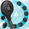 thumbnail image 3 of 8 Inch Dual Filtered Shower Head with Handheld High Pressure Rainfall Combo Matte Black, 3 of 7