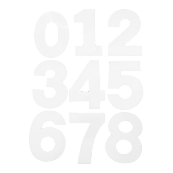 FRCOLOR 9pcs Reusable 8 Inch Cake Number Stencils 0-8 Large Number Molds For Baking Diy Cake Pans For Birthday Cake Mold Baking Pan