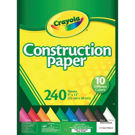 Crayola Construction Paper in 10 Colors, 240 (Top 10 Best Business Ideas)