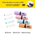 thumbnail image 5 of BAZIC Mini Pastel Highlighters w/ Pocket Clip, Chisel Tip, 4 Count Unscented, Assorted, 4-Pack, 5 of 7