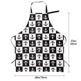 thumbnail image 5 of Picia Nautical Anchors1 Waterproof Apron for Unisex Adult - Adjustable Bib Apron with Pockets, Ideal for Cooking, Gardening, Painting, and Household Chores, 5 of 9