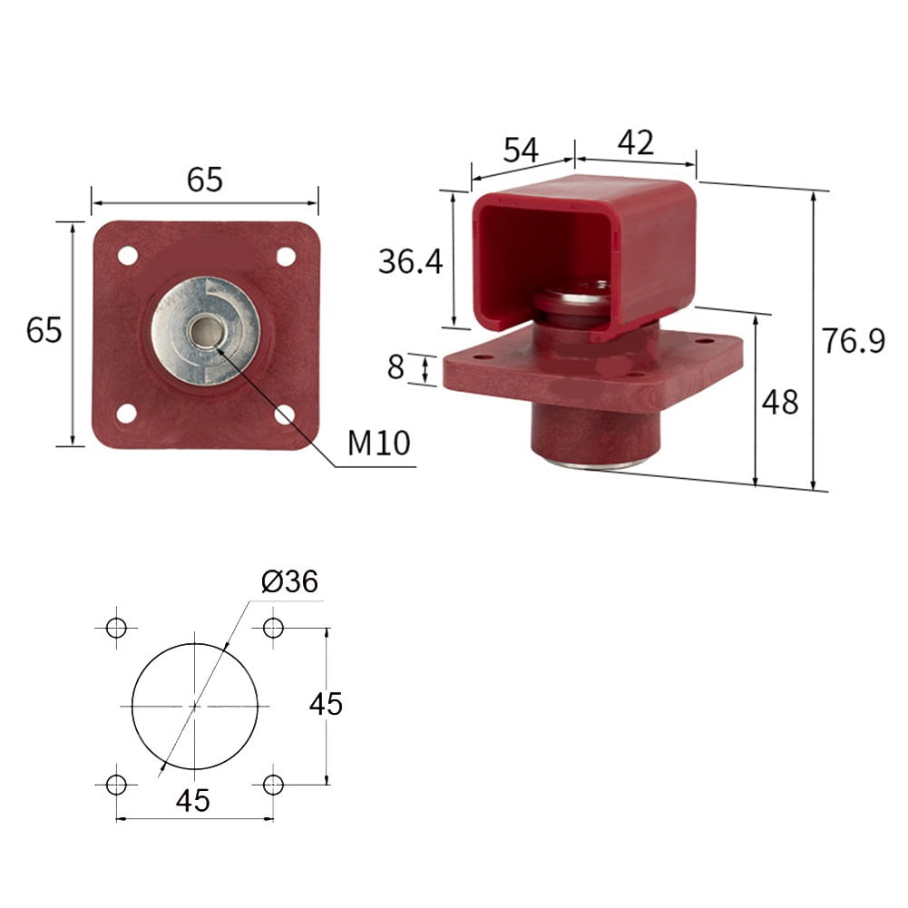 600A Copper Battery Terminal Blocks Energy Storage Battery Terminal Connector