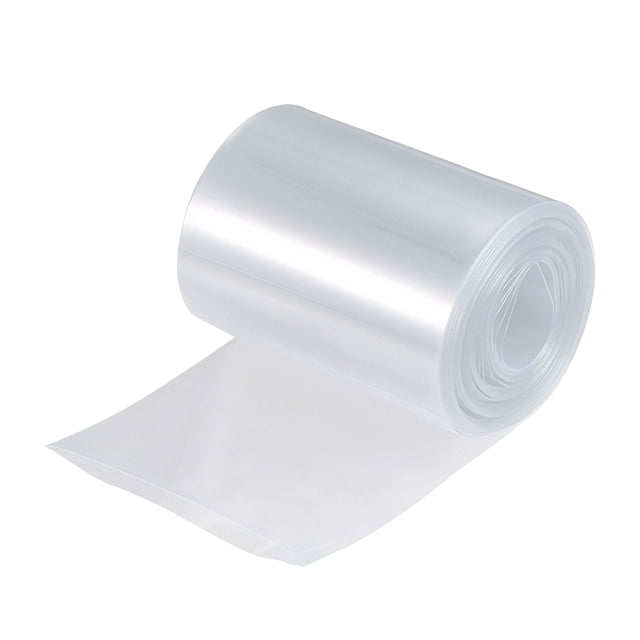Unique Bargains Tube Rétractable en PVC Transparent 75mm Plat 6m pour Grand Pack de Batteries