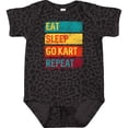 thumbnail image 3 of Inktastic Gokarting Eat Sleep Go Kart Repeat Boys or Girls Baby Bodysuit, 3 of 5